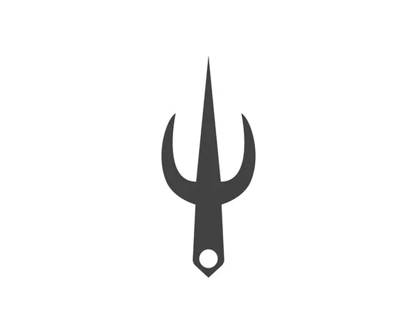 Magické trojzubec logo a symboly šablona vektor — Stockový vektor