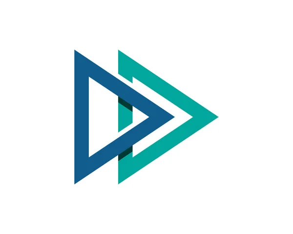 三角形ビジネスのロゴとシンボル アプリ テンプレート — ストックベクタ