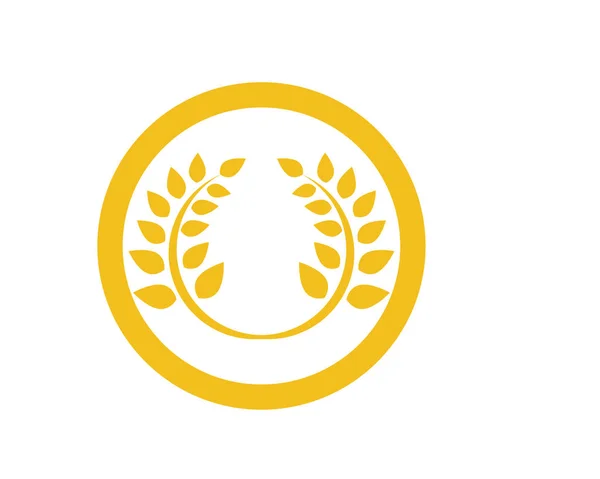 Yemek yemek logo ve sembolleri şablon simgeler pirinç — Stok Vektör
