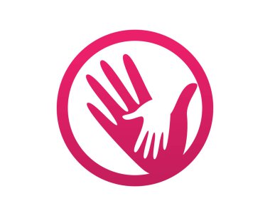 El yardım logosu ve semboller şablon uygulamaları