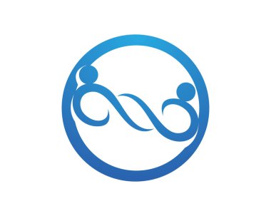 Aile Bakımı aşk logo ve sembolleri şablonu