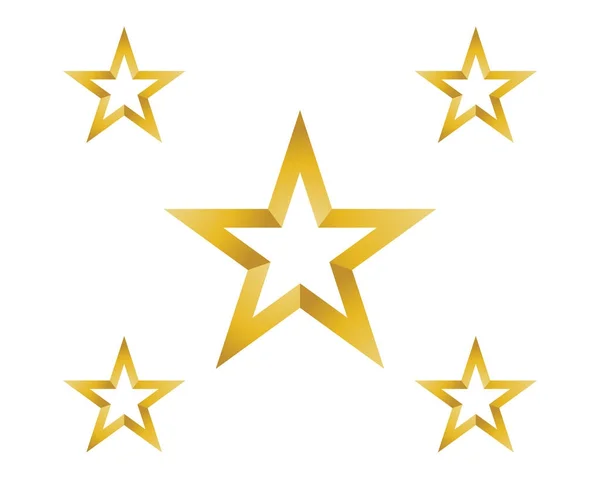 Estrella Logo y símbolos iconos Plantilla aplicación — Archivo Imágenes Vectoriales