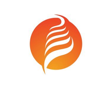 Doğa logosunu ve sembol şablonlarını ateşle