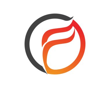 Doğa logosunu ve sembol şablonlarını ateşle