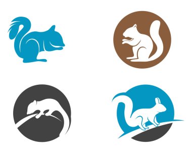 Sincap hayvan logo ve sembolleri şablon simgeler app