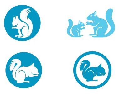 Sincap hayvan logo ve sembolleri şablon simgeler app