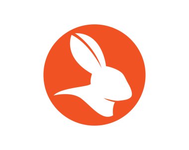 Tavşan Logosu şablon vektör simgesi tasarımı