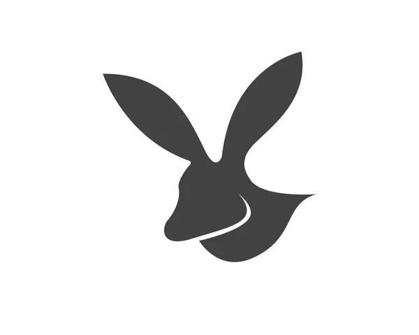 Rabbit Logo Template Vector Icon Design — Stock Vector