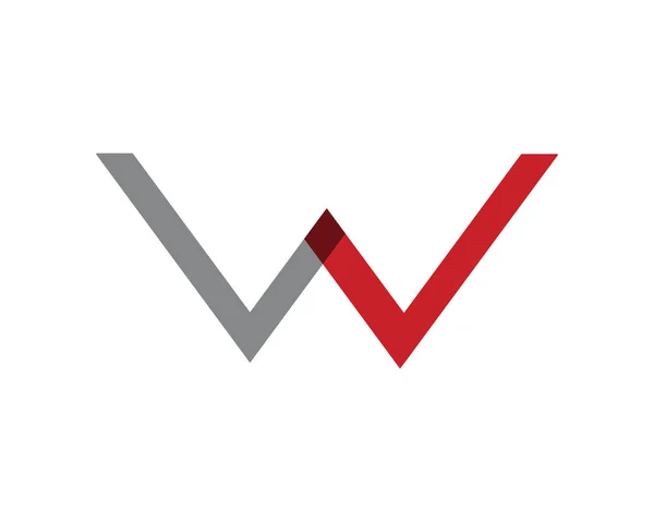 W-літери бізнес логотип і шаблон символів — стоковий вектор