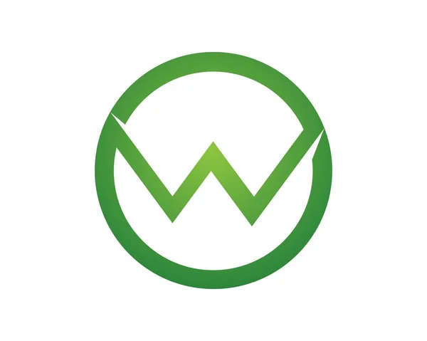 W-літери бізнес логотип і шаблон символів — стоковий вектор