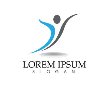 Sağlık başarısı insanlar logoyu ve sembolleri önemser