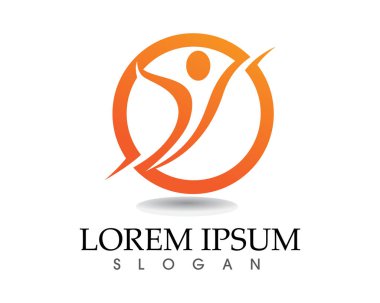 Sağlık başarısı insanlar logoyu ve sembolleri önemser