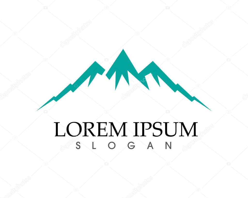 Mountain nature landscape  logo and symbols  icons template