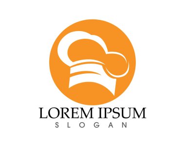 Chef şapka Logo şablonu vektör çizim uygulaması