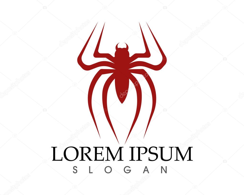 Spider logo and symbols template icons app