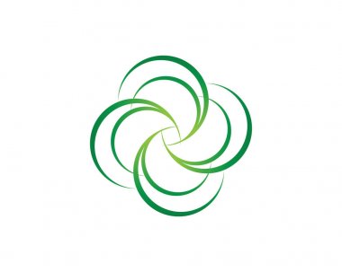 Ağaç yeşil insanlar kimlik kartı vektör logo şablonu