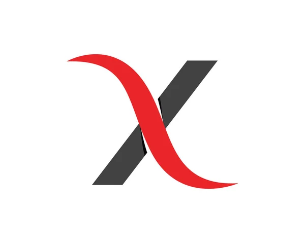 X lettera logo modello disegno icona vettoriale — Vettoriale Stock