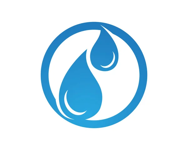 Приложение для иконок логотипа и символов водной природы — стоковый вектор