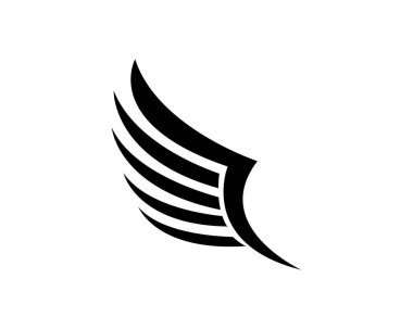 Kuş işareti soyut şablon simgeler app kanatlar