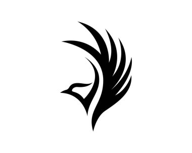 Kuş işareti soyut şablon simgeler app kanatlar