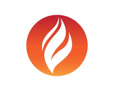 Doğa logosunu ve sembol şablonlarını ateşle