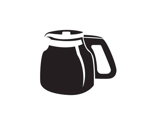 Кавова чашка Логотип Шаблон Векторний дизайн піктограми — стоковий вектор