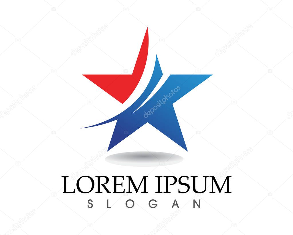 Star Logo and symbols icons Template