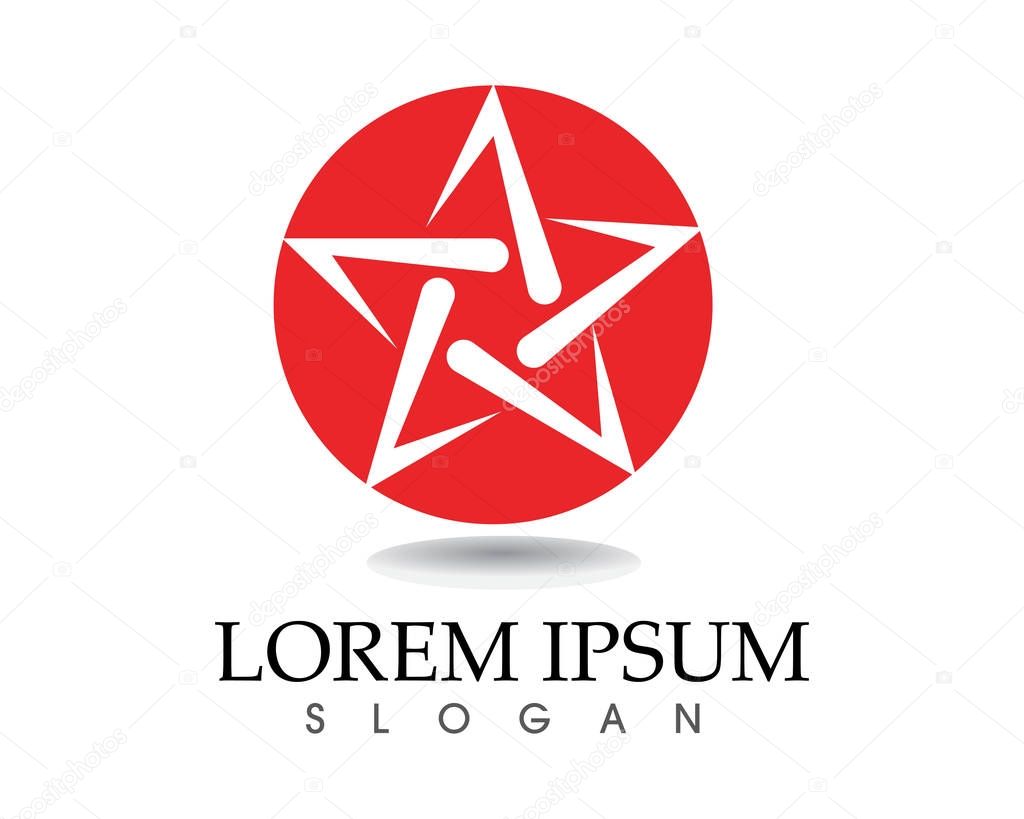 Star Logo and symbols icons Template