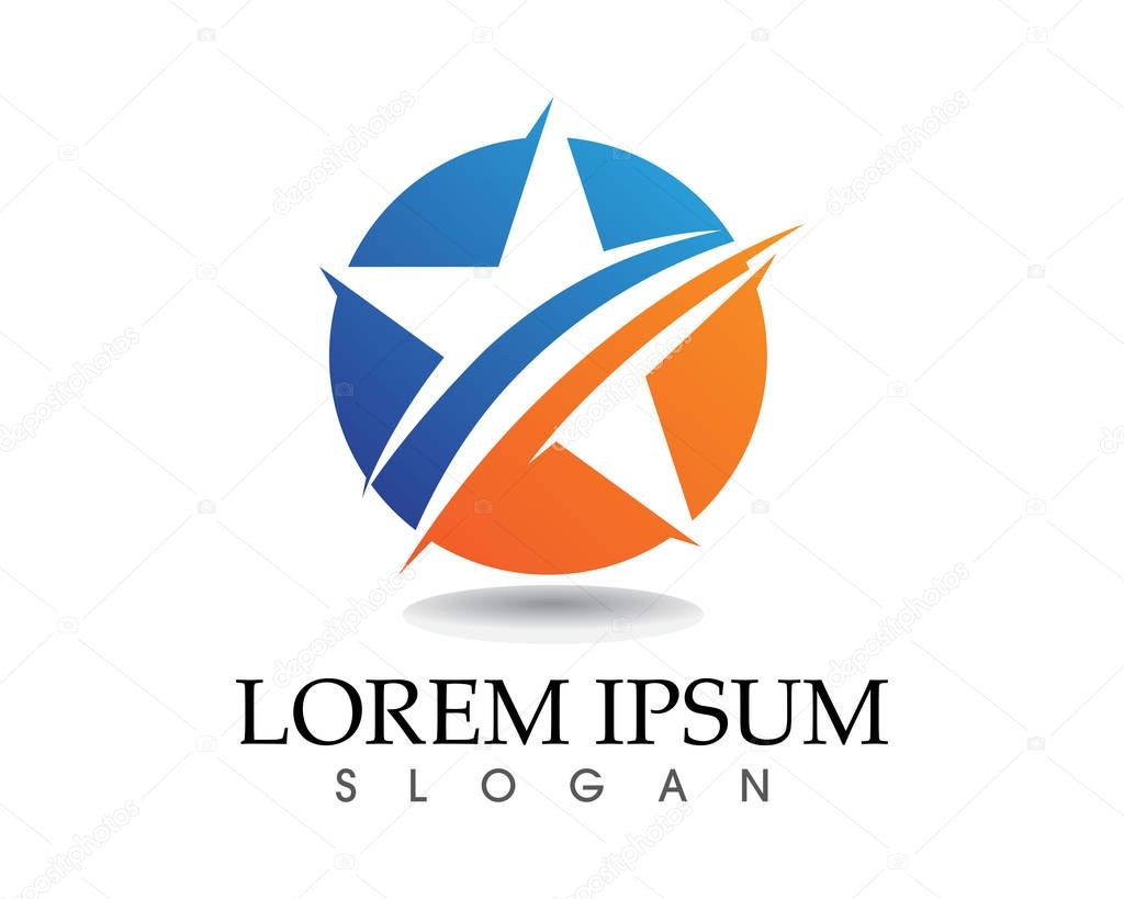 Star Logo and symbols icons Template