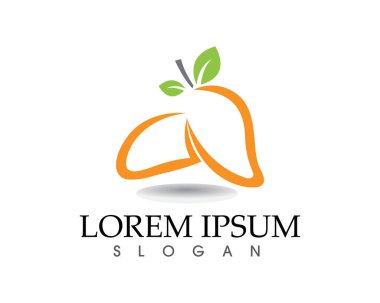 Mango meyve logo ve sembolleri şablonu