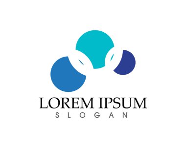 Bulut logo şablonu vektör çizim tasarım simgeler