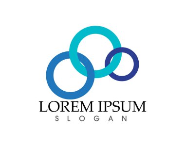 Bulut logo şablonu vektör çizim tasarım simgeler