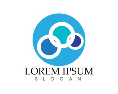 Bulut logo şablonu vektör çizim tasarım simgeler