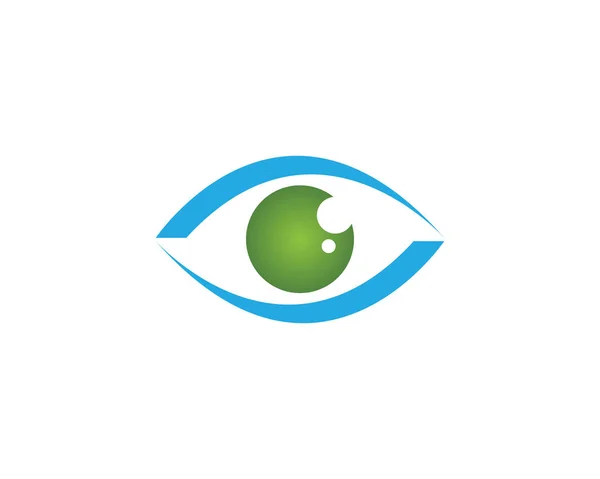 Modèle de logo et de symboles de soins des yeux application icônes vectorielles — Image vectorielle