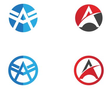 Bir Harf Logosu İş Şablonu Vektör simgesi