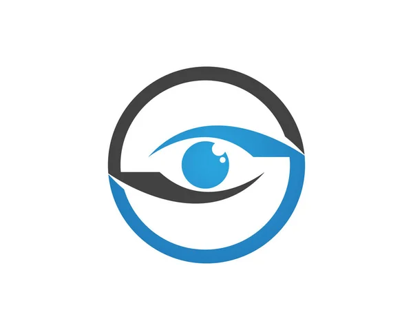 Λογότυπο φροντίδας ματιών και εικονίδια διάνυσμα συμβόλων app — Διανυσματικό Αρχείο