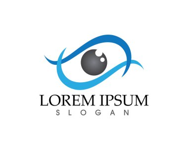 Göz bakım logosu ve semboller şablon vektör simgeleri uygulaması