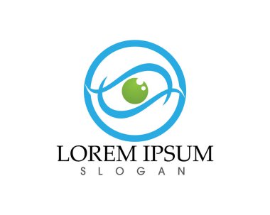 Göz bakım logosu ve semboller şablon vektör simgeleri uygulaması