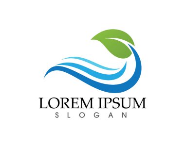 Dalgalar plaj logosu ve semboller simge uygulaması