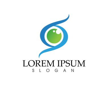 Göz bakım logosu ve semboller şablon vektör simgeleri uygulaması
