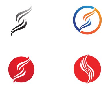  mektup S iş kurumsal logo tasarlamak vektör