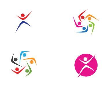 soğan topluluk logosu insanlar sembolleri şablonu