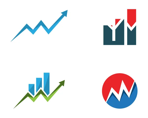Finanças logotipo e símbolos vetor conceito ilustração — Vetor de Stock