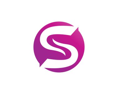 S logosu ve sembolleri şablon vektör simgeler