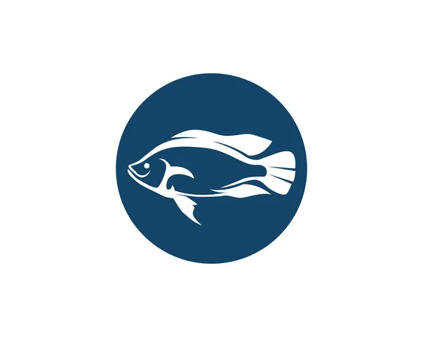 Fish logo template. Creative vector symbol of fishing club or on