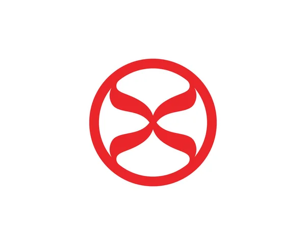 X Modèle de logo de lettre conception d'icône vectorielle — Image vectorielle