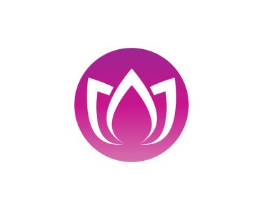Lotus çiçeği doğa şablon vektör logo ve sembolü 