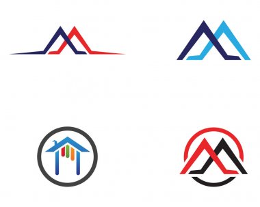 ev binalar logo ve simgeleri simgeleri şablonu