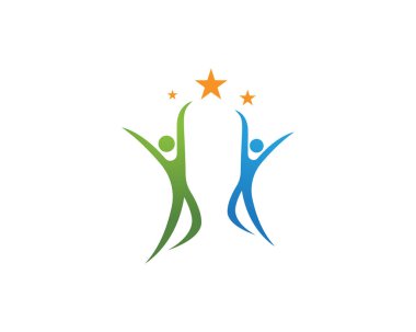 Sağlık insan bakım logo ve sembolleri şablonu