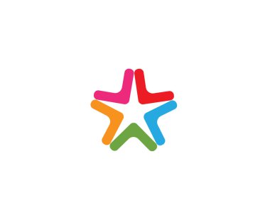 Yıldız Logo Şablonu vektör simgesi